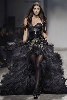 Products Clothing Kristian Aadnevik Fall 2008 Black Fe...  Kristian Aadnevik Fall 2008 Black Feather Gown  (Created by Degigia) Feather Gown, Feather Fashion, Dress Couture, Feather Dress, Black Feathers, Gorgeous Gowns, Beautiful Gowns, Couture Fashion, Gorgeous Dresses