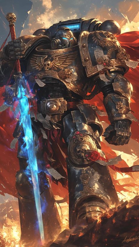 Warhammer Primarch Art, 40k Wallpaper Iphone, Warhammer 40k Chapters, Warhammer 40k Titan Art, Warhammer Phone Wallpaper, Warhammer 40k Ships, Space Marines 40k Art, Ultramarines 40k Art, Primarchs 40k Art