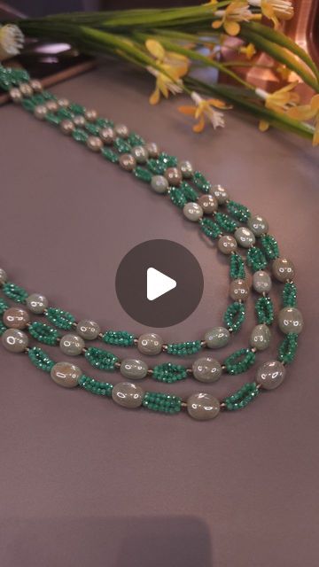 Pal D'zigns . Wedding Jewel on Instagram: "Colourful Semi Precious Necklaces ! Absolutely Stunnjng Semi Precious Jewellery!  It is Uniquely handcrafted by our Skilled Master Craftsman with detailed finishing .   Pearls - Fresh Water Rice Pearl's. Colour : Emerald looking Real Beryls, Tourmaline looking Semi precious stones, Moonstones. Some has Moissanite Polkis setted in Silver 92.5   Handmade Doris with Beautiful tassels are there.   Please check dimensions and dummy pictures before placing order. There will be no cancellations/ Returns/ Exchange for any Reason.   **Note** - We don't sell our silver jewellery by weight and any kind of bifrication or breakdown like silver and stone weight is not provided. These are not Pure Gold Jewellery so there is no Resale Value and calculation is not Polki Sets, Semi Precious Necklace, Financial Investment, Rice Pearls, Pure Gold Jewellery, Green Cherries, Coral Bells, Jewel Wedding, Semi Precious Jewelry