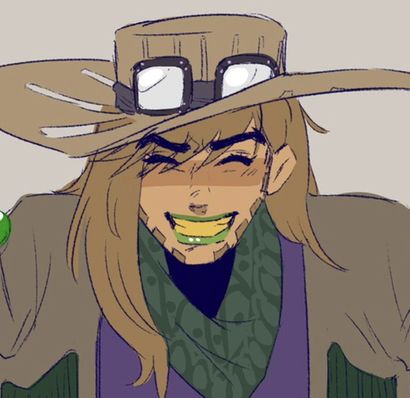 Jairo Zeppeli Jojo, Gyro Zeppeli Pfp, Gyro Fanart, Gyro Zeppeli Fanart, Jojo Poses Reference, Gyjo Fanart, Funky Cowboy, Johnny And Gyro, Jjba Pfp