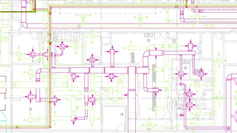 HVAC Duct Shop Drawings Hvac System Design, Hvac Engineer, Hvac Design, Hvac Duct, Refrigeration And Air Conditioning, Mechanical Ventilation, Plumbing Drawing, Plan Drawing, Engineering Projects