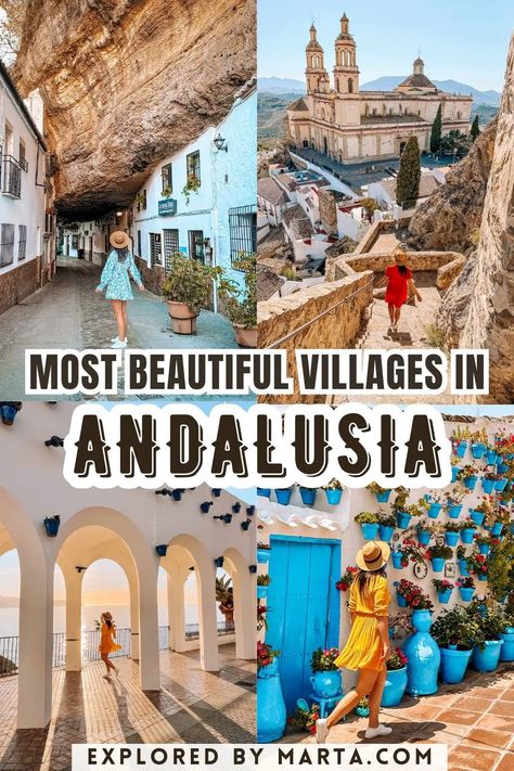 21 most beautiful white villages and towns in Andalusia, Spain Spain Villages, Andalusia Travel, Barcelona Guide, Costa Del Sol Spain, Albufeira Portugal, Spanish Towns, Spain Travel Guide, South Of Spain, Andalusia Spain