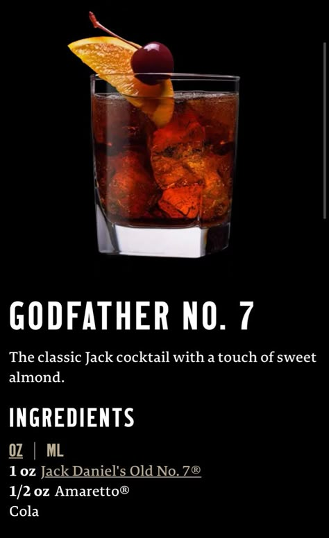 Jack Daniels Drinks Recipes, Amaretto Drinks Recipes, Jack Daniels Cocktails, Amaretto Drinks, Bourbon Drinks Recipes, Whiskey Drinks Recipes, Bartender Drinks Recipes, Bartender Drinks, Liquor Recipes