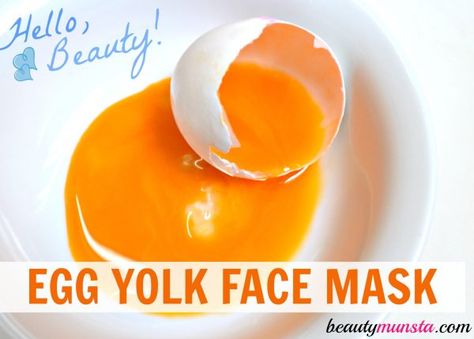 Eggs are known as one of the most nutritious ingredients you can use for beautiful skin, at a low cost! This egg yolk face mask leads to healthy, glowing skin Egg Yolk Face Mask, Homemade Acne Mask, Skin Mask Diy, Diy Anti Aging Serum, Egg Face Mask, Egg Mask, Cucumber Face Mask, Avocado Face Mask, Mask For Oily Skin