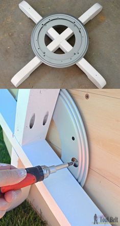 Step 17 Attach lazy susan Rotating Bookshelf, Wood Storage Rack, Revolving Bookcase, Advanced Woodworking Plans, Dressing Design, Woodworking Desk, Woodworking Box, Woodworking Toys, Small Woodworking Projects