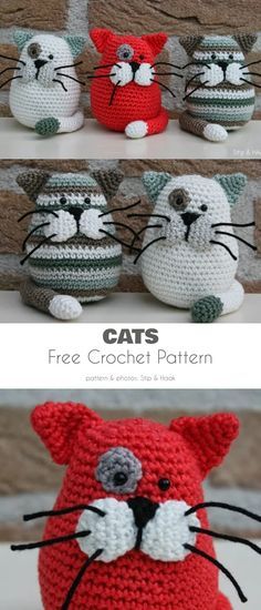 Kat Haken, Poncho Crochet, Crochet Cat Pattern, Pola Amigurumi, Crochet Animals Free Patterns, Crochet Amigurumi Free Patterns, Crochet Amigurumi Free, Crochet Animal Patterns, Crochet Cat