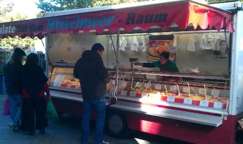 Salad bar food truck - Picture of Turkish Market, Berlin - TripAdvisor Salad Bar Food Truck, Salad Food Truck, Bar Food Truck, Turkish Market, Coffee Truck, Bar Food, Keurig Coffee, Turkish Food, Food Truck Design