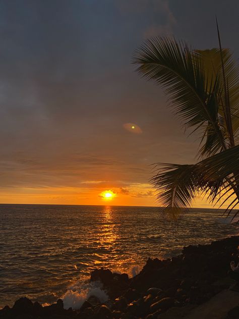 #hawaii #beach #sunset Hawaii Aesthetic Night, Hawaii Night, Hawaii Beach At Night, Tropical Beach At Night, Hawaii Beach Sunset, Vacation Board, Oahu Hawaii Sunset, Harleys In Hawaii, Hawaiian Sunset