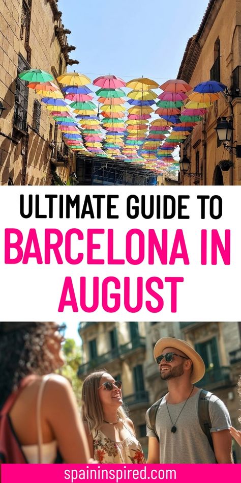 Experience the heat and heart of Barcelona in August. Our guide offers the best activities, from attending traditional Catalan dances to tasting your way through seasonal delicacies at local markets. Discover the best strategies for a comfortable and exciting visit with our indispensable tips for visiting Barcelona during the summer. Barcelona Activities, Barcelona Food, Things To Do In Barcelona, To Do In Barcelona, Visit Barcelona, Gothic Quarter, Park Güell, Barcelona Hotels, Barcelona Travel