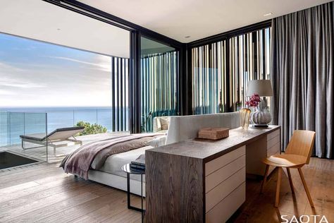 Brilliantly designed South African home with magnificent ocean views South African Homes, Timber Staircase, African House, Wall Exterior, Stylish Bedroom, Cape Town South Africa, Awesome Bedrooms, Bed Room, Decoration Design