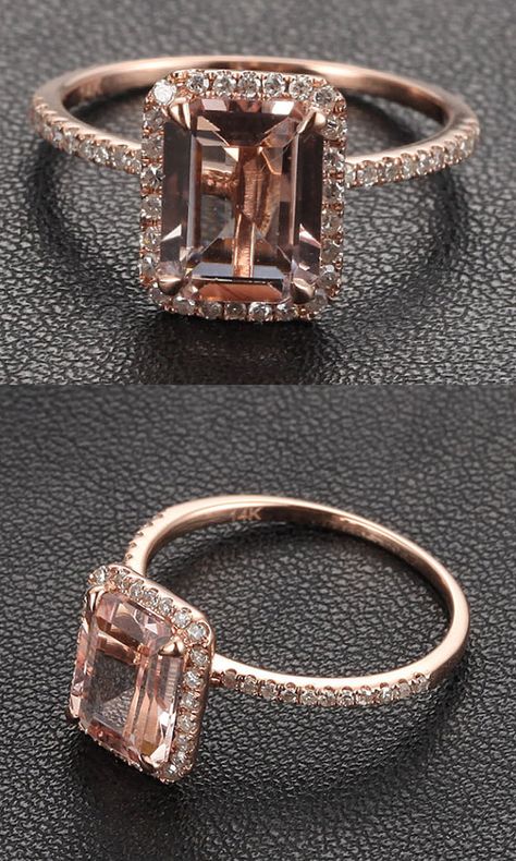 Wedding Rings Morganite, Dream Engagement Rings Rose Gold, Rose Gold Rings Engagement, Morganite Rose Gold Engagement Ring, Morganite Ring Engagement, Morganite Engagement Rings, Engagement Rings Rose Gold, Rose Gold Morganite Engagement Ring, Rose Gold Wedding Rings