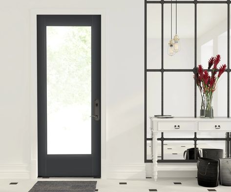 Full Glass Exterior Door, Full Glass Front Door, Glass Exterior Door, Glass Pantry Door, Modern Entry Door, Glass Exterior, Fiberglass Front Door, Fiberglass Entry Doors, Entry Doors With Glass