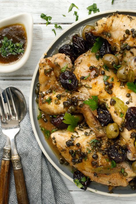 The Silver Palate’s Chicken Marbella Recipe - NYT Cooking Silver Palate Cookbook, Chicken Marbella, Wild Mushroom Soup, Silver Palate, Nyt Cooking, Poultry Recipes, Kimchi, Marbella, Chicken Dinner