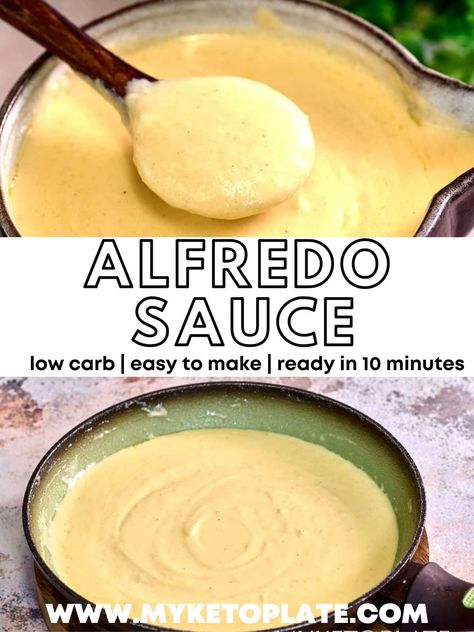 Just think about a creamy white alfredo sauce made from naturally low-carb ingredients in only 10 minutes without needing cooking skills. Low Carb Alfredo Sauce, Low Carb Alfredo, Keto Alfredo, Keto Alfredo Sauce, Keto Sauces, Boiled Egg Diet Plan, Baking Soda Beauty Uses, Low Carb Low Sugar, Cheesy Sauce