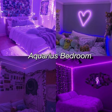 Aquarius Room Aesthetic, Aquarius Bedroom Aesthetic, Zodiac Signs Bedroom, Aquarius Bedroom, Zodiac Sign Aquarius Aesthetic Wallpaper, Aquarius Home Decor, Movies To Watch Teenagers, Aquarius Aesthetic, Astrology Aquarius