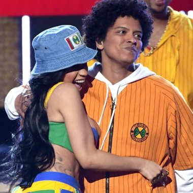 Cardi B Joins Bruno Mars on His 24k Magic Tour Bruno Mars And Cardi B, Aaron Carter, Famous Men, Bruno Mars, Welcome Baby, Cardi B, Inspirational People, On Stage, Go On