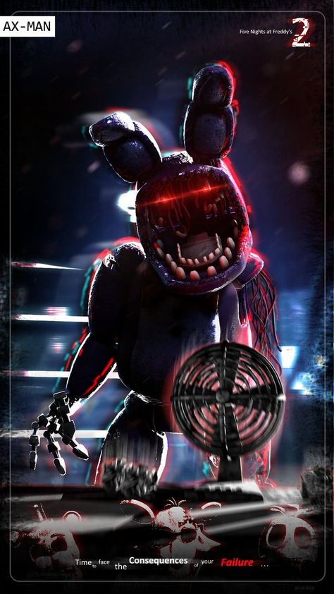 Bonnie Wallpaper Fnaf, Bonnie Wallpaper, Withered Bonnie, Bonnie Fnaf, Fnaf Photos, Fnaf Sfm, Fnaf Jumpscares, Freddy 2, Fnaf 2