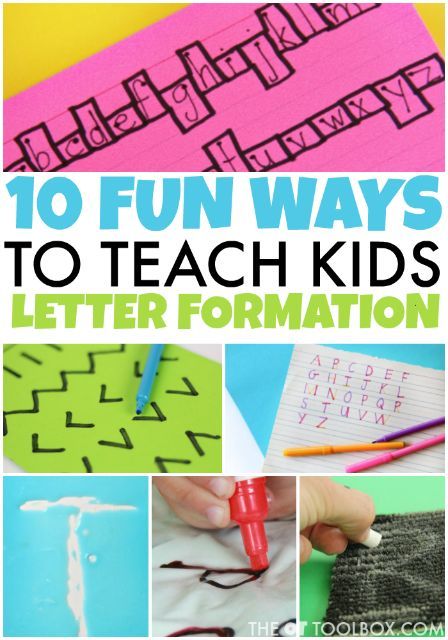 Creative Handwriting, Letter Formation Activities, Teaching Kids To Write, Teaching Kids Letters, Learn Handwriting, Teaching Handwriting, Teaching Cursive, Letter Reversals, Handwriting Activities