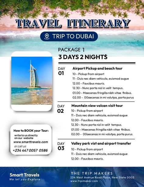 Dubai Travel, Free Poster, Flyer Design Templates, Travel Wall, Travel Design, Travel Organization, Day For Night, Free Templates, Bullet Journal Ideas