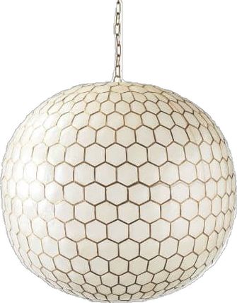 Capiz Chandelier, Pure Salt Interiors, Brass Light Fixture, Round Pendant Light, Capiz Shell, Serena And Lily, Kitchen Pendants, Kitchen Pendant Lighting, Serena & Lily