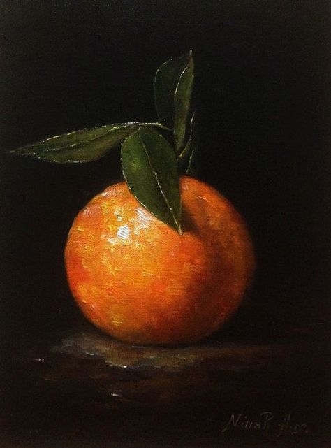 Orange Things, Oil Painting Inspiration, Orange Painting, Art Fruit, Still Life Fruit, Realism Painting, Food Painting, Still Life Oil Painting, Fruit Painting