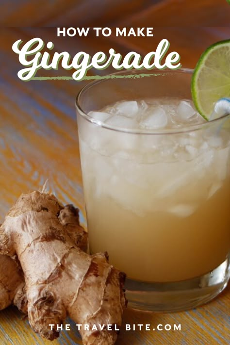 Lime Drink Recipes, Faux Cocktails, Gingerade Recipe, Mint Limeade Recipe, Ginger Limeade, Ginger Drink Recipe, Ginger Drinks, Refreshing Recipes, Limeade Recipe