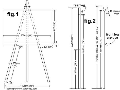 How To Build An Art Easel, Diy Wood Easel Stand, Artist Easel Plans, Bamboo Easel, Kids Art Easel, Diy Easel, Diy Projects Plans, Wood Carving Furniture, Store Design Boutique