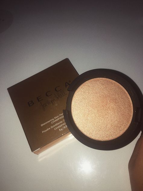 BECCA - Champagne Pop Highlighter✨ Champagne Pop Highlighter, Discontinued Makeup, Becca Highlighter, Pop Aesthetic, Champagne Pop, Hair Products, Highlighter, Beauty Products, Champagne