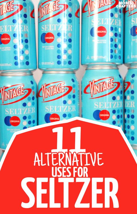 Who knew that carbonated water could be so versatile?! Click to check out these 11 GENIUS alternative uses for seltzer - it can solve some common household problems! Lunch Box Hacks, Seltzer Water, Being Perfect, Hydrating Drinks, Carbonated Water, Berry Juice, How To Cook Rice, Crafty Moms, Water Recipes