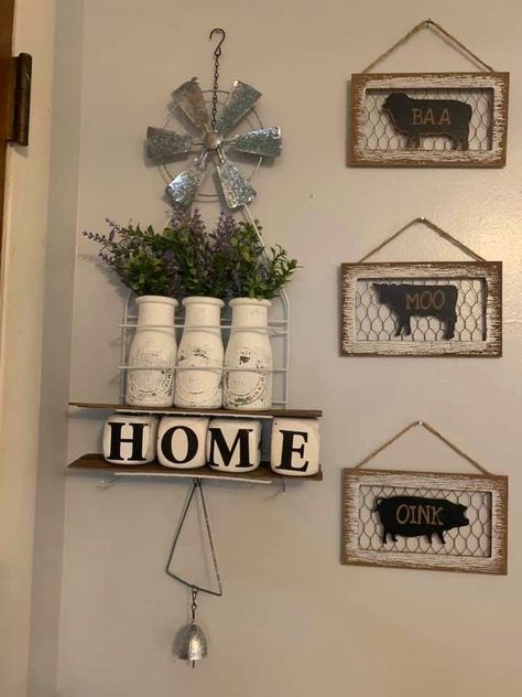 Diy Western Decor, Western Decor Living Room, Farmhouse Wall Decor Living Room, Diy Western, Estilo Farmhouse, Dining Room Farmhouse, Diy Farmhouse Ideas, Farmhouse Decorations, Farmhouse Theme