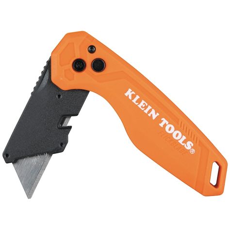 Klein Tools Flickblade 3/4-in 1-Blade Folding Utility Knife 44302 at Lowes.com Utility Knives, Tool Pouch, Klein Tools, Utility Knife, Belt Clip, 4 In 1, Hand Tools, Swift, Pouch