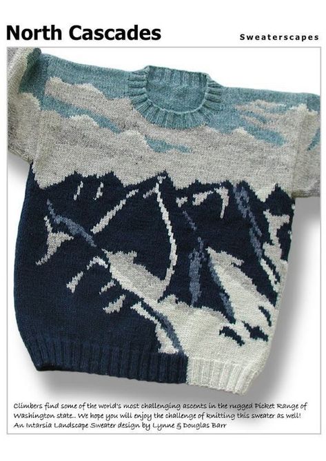 Intarsia Knitting, Knitwear Inspiration, North Cascades, Knit Or Crochet, Baby Winter, Sweater Design, Cool Sweaters, Knit Outfit, Sweater Pattern