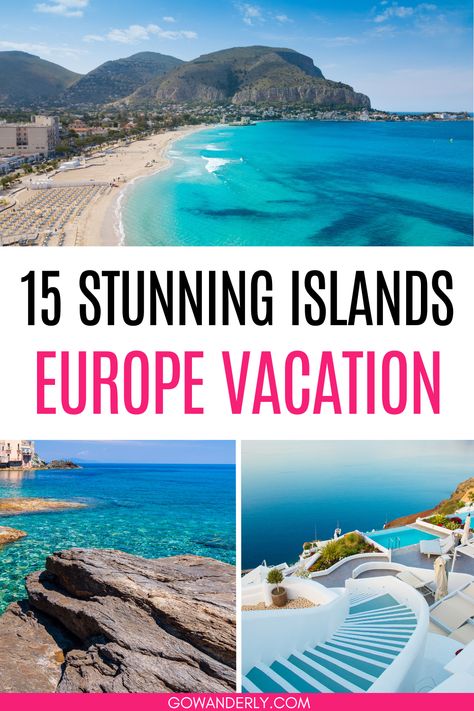 15 best islands to visit in Europe, perfect for your travel bucket list. European Islands, Best Islands To Visit, Best Island Vacation, Island Holidays, Islands To Visit, European Destination, Island Destinations, Europe Vacation, European Vacation