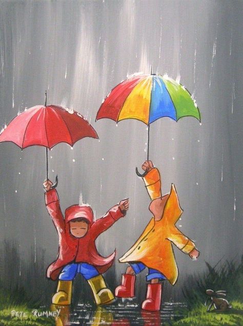 Painting Umbrella, Umbrella Painting, Paintings Abstract Art, Rain Painting, Fused Glass Artwork, Umbrella Art, Collage Art Projects, 수채화 그림, Paintings Abstract