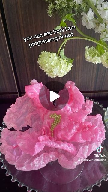 Anita Wright on Instagram: "Think I know all the pitfalls now😳we will see when I try round 2! . . . #ricepaperrolls #rice #ricepaperwrappers #cale #cakes #cakedecorating #cakedesign #deepfry #edibleflowers🌸 #cakedesign #learningcurve" Rice Sheet Cake Decoration, Rice Paper Cake Decorations, Rice Paper Flowers, Hibiscus Cake, Rice Crop, Rice Paper Wrappers, Rice Paper Rolls, Arroz Frito, Paper Cake