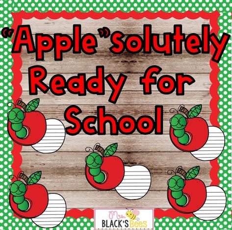 Back To School Bulletin Boards Toddlers, Apple Themed Crafts, Worm Craft, Apple Bulletin Boards, September Bulletin Boards, November Bulletin Boards, Ideas For Back To School, Apple Classroom, Kindergarten Bulletin Boards