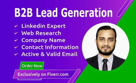 Do targeted b2b lead generation, lead prospecting and list building by Leadgen_sohel | Fiverr Social Media Lead Generation, Skip Tracing, Lead Magnet Landing Page, Lead Generation Services, Leads Generation, Survey Form, Web Scraping, Real Estate Lead Generation, B2b Lead Generation