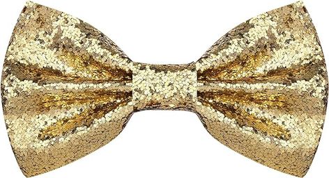 PAFUWEI Gold Sparkling Glitter Men's Pre-Tied Bow Tie, Shiny Sequins Bowtie Bling Bow Ties Adjustable Length Glittering Bow Tie for Carnival Party at Amazon Men’s Clothing store Technicolor Dreamcoat, Pink Happy Birthday, Bling Bows, Pre Tied Bow Tie, Neck Bow, Sequin Bow, Carnival Party, Sparkles Glitter, Satin Bow