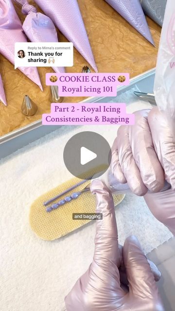 Ashley Marquez on Instagram: "💕 RECIPE is in Part 1! 🎨Tomorrow’s
lesson is COLORING royal icing (and bagging) - start to finish!
• 
🖤SUPPLIES: Cookie cutter, recipe, spatula, & piping bags from www.CrumbsCutters.com 🔗
..
#cookiedecorating#cookiesofinstagram #royalicing #edibleglitter #cookier #cookieartist #cookiedesigner#cookietutorial #tutorial #royalicingrecipe #beginnercookiedecorating #howtodecoratecookies" Dye Free Royal Icing, Royal Icing Videos Tutorials, How To Pipe Royal Icing On Cookies, Royal Icing Tools, Royal Icing Recipe Videos, Royal Icing Piping Techniques, How To Decorate Cookies With Royal Icing, Stiff Royal Icing, Icing Piping Techniques