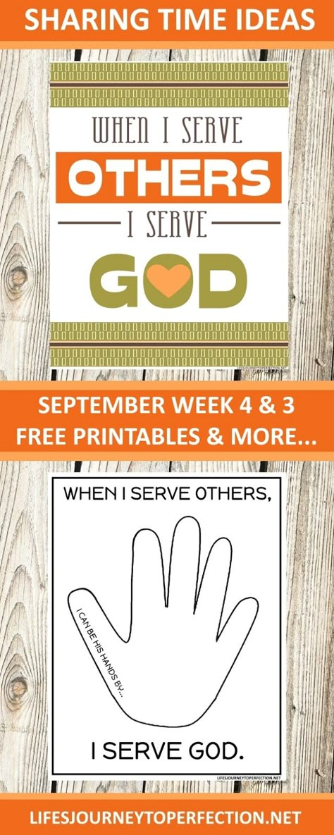 2018 Primary Sharing Time Ideas for September Week 4 or 3: When I serve others, I serve God. Serve One Another In Love Craft, Serve Others Craft, Serving Others Craft, Serving Others Crafts Sunday School, Awana Lessons For Sparks, Awana Sparks Lessons, Object Lesson On Serving Others, Serving Others Object Lesson, God Keeps His Promises Object Lesson