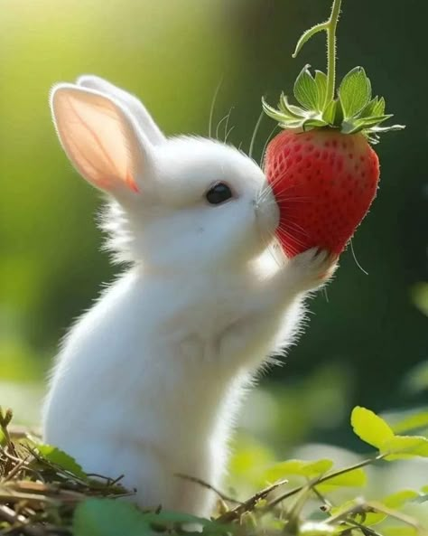 ♔ Les Lapins ♔ Rabbits Rose Smith, Rabbit Pictures, Rabbit Photos, Beautiful Rabbit, Cute Bunny Pictures, Cute Small Animals, White Rabbits, Cute Animals Puppies