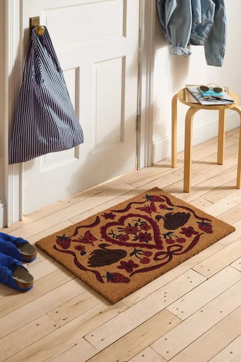 Mariya Swan Doormat | Urban Outfitters Canada Indoor Welcome Mat, Welcome Mat Front Door, Medallion Shower Curtain, Entryway Rugs, Camper Art, Furniture Apartment, Velvet Lounge Chair, Picture Frame Gallery, Rugs Bedroom