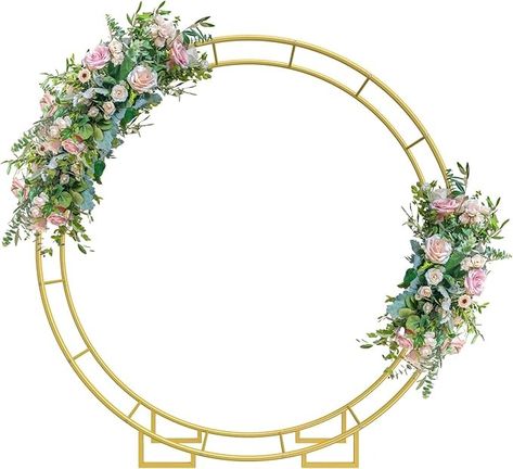 Amazon.com: Double Round Backdrop Stand 6.5FT,Double Tubes Circle Balloon Arch Stand Frame,Metal Wedding Arch Backdrop Stand,Circle Arch Golden Arch for Ceremony,Birthday,Baby Shower,Festivals Decorations(Gold) : Home & Kitchen Circular Wedding Arch, Circle Balloon Arch, Arch Backdrops, Balloon Arch Stand, Golden Arch, Circle Arch, Metal Wedding Arch, Round Arch, Metal Wedding