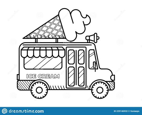 Cool Pizza, Pizza Van, Sailor Moon Coloring Pages, Chibi Coloring Pages, Pizza Truck, Moon Coloring Pages, Minecraft Coloring Pages, Boy Coloring, Ice Cream Van