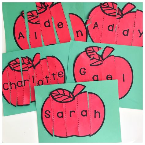 Apple Theme - Apple Activities for the Preschool Classroom Independent Apple Activities Preschool, A Is For Apple Preschool, Apple Theme For Preschool, Apple Farmer Annie Activities, Apple Theme Toddler Activities, Preschool Apples Theme, Apple Literacy Activities Preschool, Fall Theme Activities Preschool, Apples Activities For Preschool