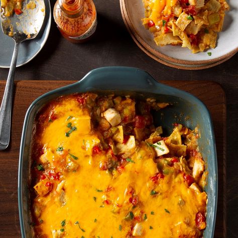 Texan Ranch Chicken Casserole Texmex Chicken Casserole, Southwestern Casserole Taste Of Home, Taste Of Home Enchilada Casserole, King Ranch Chicken Casserole Taste Of Home, Tex Mex Chicken Casserole, Ranch Chicken Casserole, Ranch Chicken, Chicken Recipes Casserole, Chicken Casserole