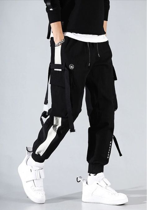 Korean Streetwear Men, Hip Hop Sweatpants, Harem Pants Hip Hop, Hip Hop Joggers, Harem Pants Men, Pants Korean, Mens Jogger Pants, Korean Streetwear, Men Trousers