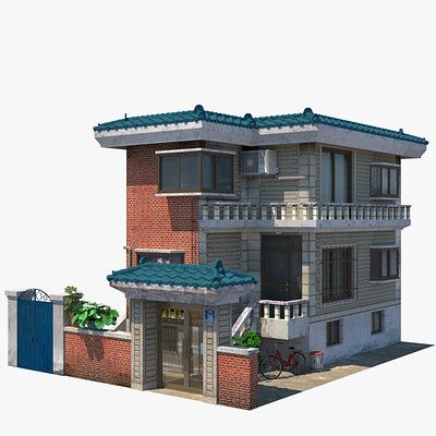 Anime Houses, Korean Seoul, Asian House, Chinese House, Sims House Design, Small House Design Plans, Max On, Amazing Buildings, Chinese Architecture