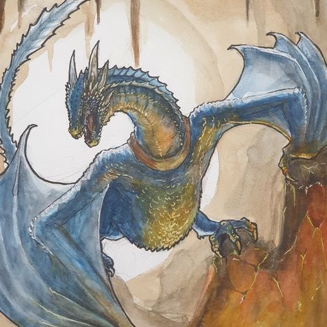 Dreamfyre Dragon, Watercolor Fanart, Rhaena Targaryen, Dragon Watercolor, Game Of Thrones Dragons, Got Dragons, Beast Creature, Targaryen Art, Asoiaf Art