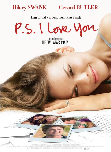 ~ P.S. I LOVE YOU QUOTE: "If you can promise me anything promise me that whenever you're sad or unsure - or you lose complete faith that you'll try and see yourself through my eyes ..." ~ Loving You Movie, Romance Movie Poster, Romance Movie, Beau Film, Lifetime Movies, Chick Flicks, How Lucky Am I, Gerard Butler, Devil Wears Prada